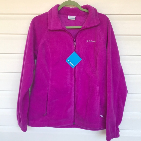 Columbia Jackets & Blazers - Columbia Fleece Full Zip Jacket - Magenta
